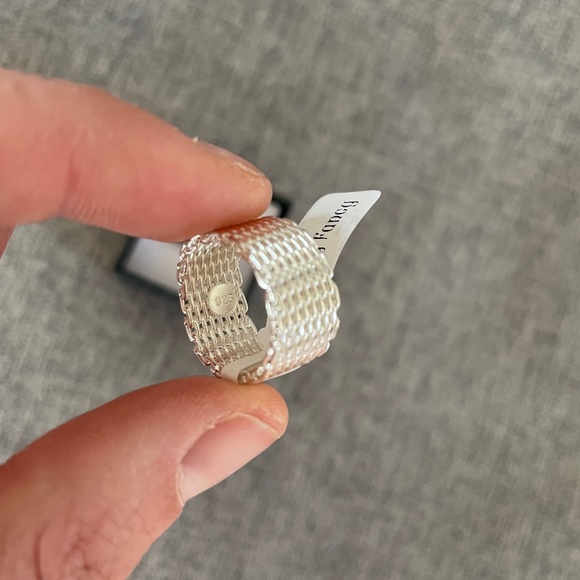 Sterling Silver Thick Mesh Band - Picture 5 of 7